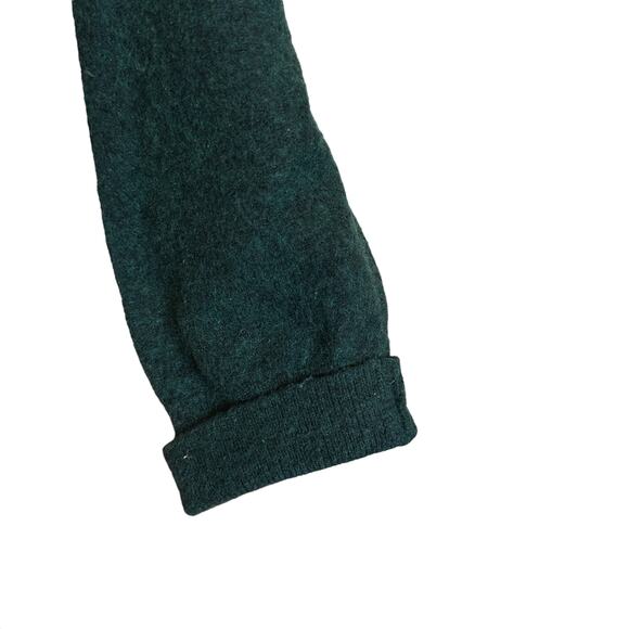 Aritzia Wilfred Lorin Sweater Knit Wool-Cashmere Turtleneck Tie Emerald Green M - Picture 6 of 9